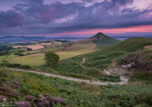 Roseberry Topping and Little Roseberry At Dusk