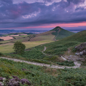 Roseberry Topping And Little Roseberry At Dusk Photo Slate