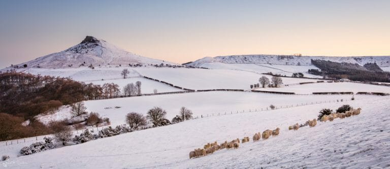 Roseberry On A Winters Morning Panoramic