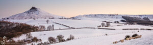 Roseberry On A Winter's Morning Slim Panoramic