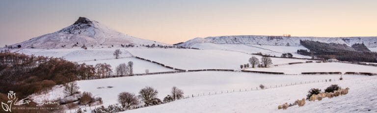 Roseberry On A Winter's Morning Slim Panoramic