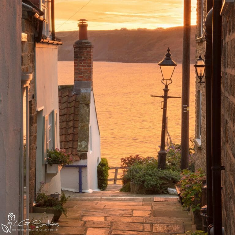 Runswick Bay Alleys To The Beach Photo Slate