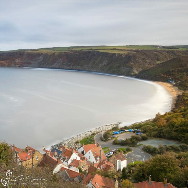 Runswick Bay Autumn Afternoon Photo Slate