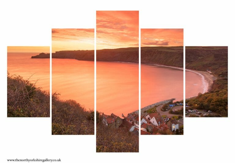 Runswick Bay North Yorkshire 5PCS Wall Art