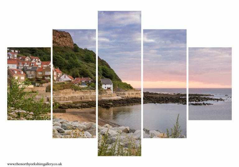 Runswick Bay Summers Morning 5PCS Wall Art