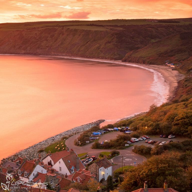Runswick Bay Yorkshire Photo Slate