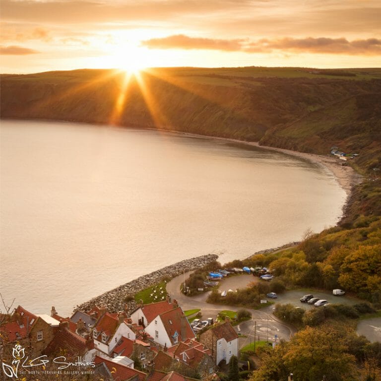 Runswick Sunrise Photo Slate