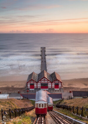 Saltburn Cliff Lift Sunrise