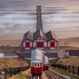 Saltburn Cliff Lift Sunrise Photo Slate
