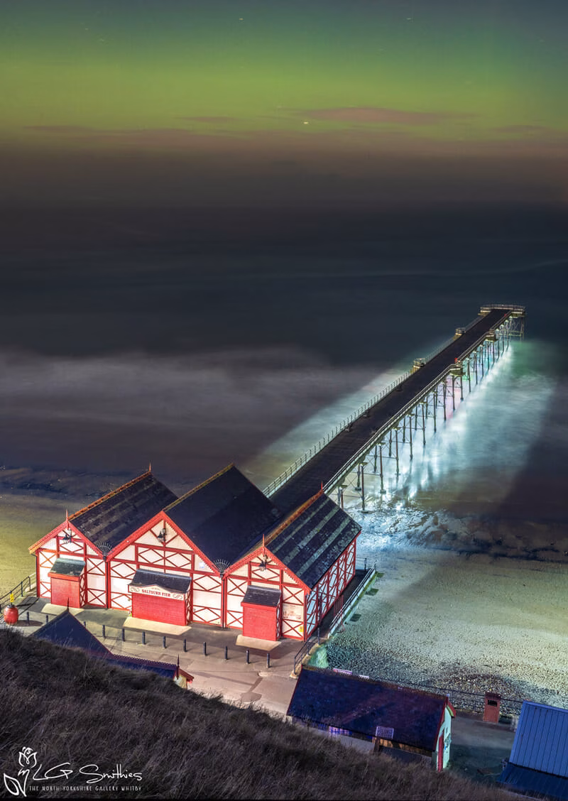 Saltburn Pier And The Northern Lights Saltburn Pier And The Northern Lights