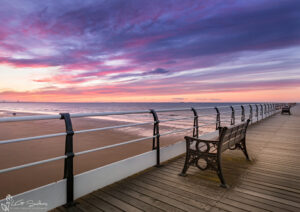 Saltburn Pier At Dusk
