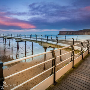 Saltburn Pier Calm Waters Mini Foam Board Print