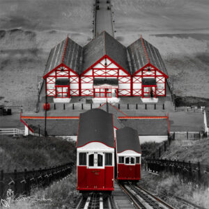 Saltburn Pier Colour Splash Photo Slate