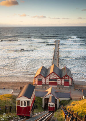 Saltburn Pier On A Bright And Breezy Evening