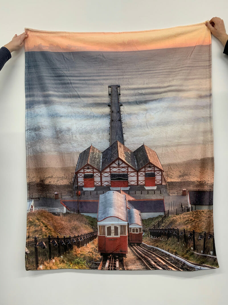 Saltburn Pier Sherpa Blanket 1 Saltburn Pier Sherpa Blanket