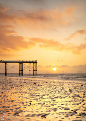 Saltburn Pier Spring Sunset