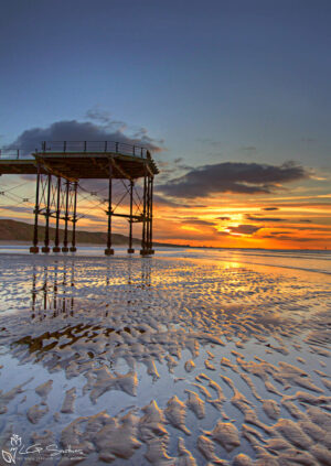 Saltburn Pier End Of Pier Sunset