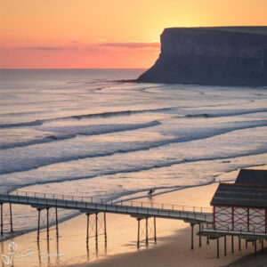 Saltburn Surfer Photo Slate