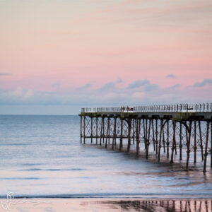 Saltburn Winter Sunset Photo Slate