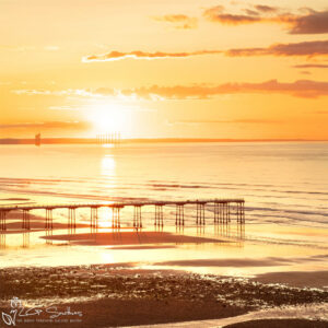 Saltburn and The Tees Bay Mini Foam Board Print