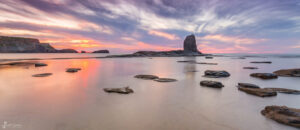 Saltwick Nab Sunset Whitby Panoramic