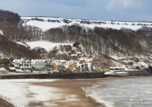 Sandsend Beach In The Snow