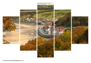 Sandsend In The Autumn 5PCS Wall Art