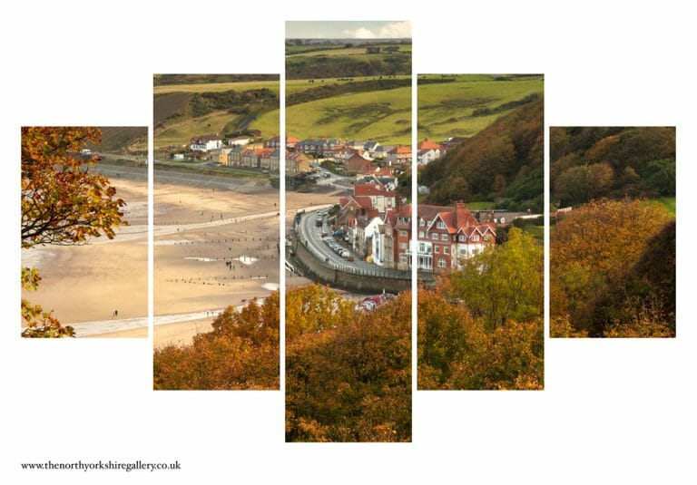 Sandsend In The Autumn 5PCS Wall Art