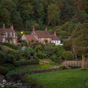 Sandsend Moonset Photo Slate