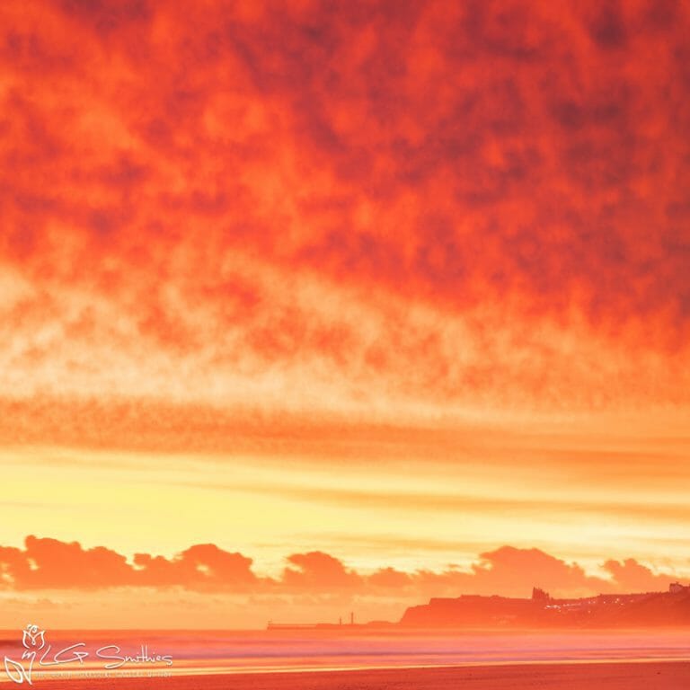 Sandsend Spectacular Sunrise Photo Slate