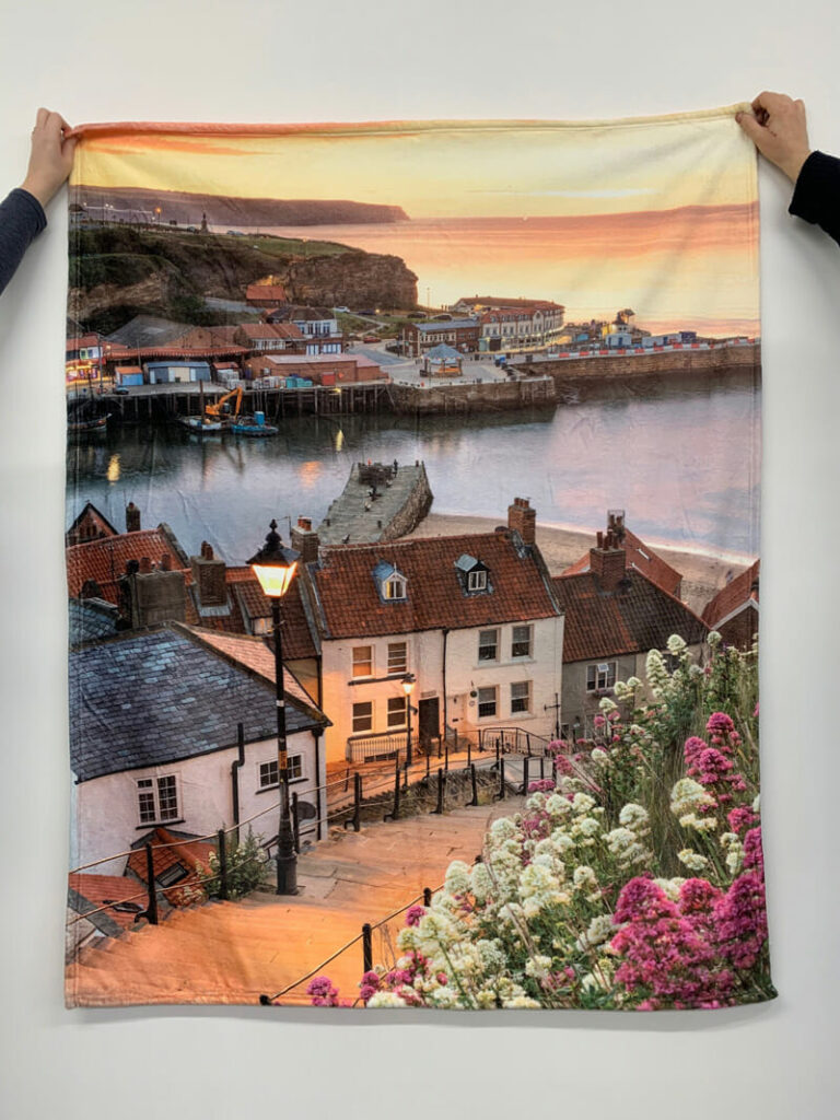 Whitby 199 Steps Sherpa Blanket