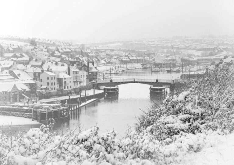 Snowfall At Whitby