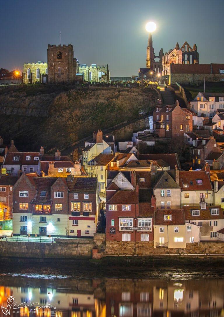 Spooky Moonrise At Whitby
