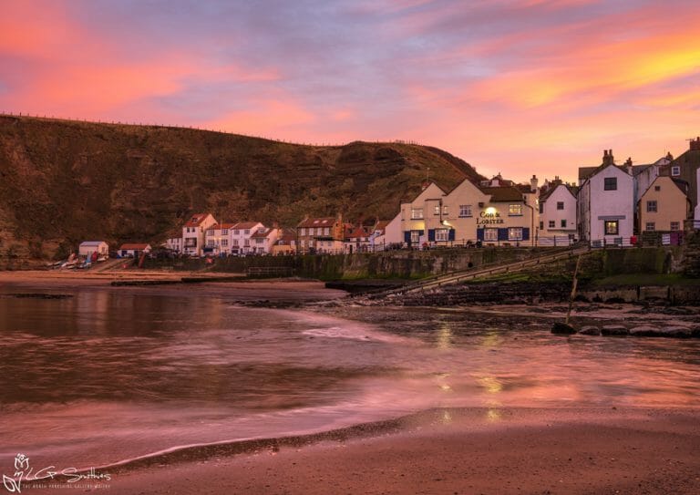 Staithes Afternoon Outside The Cod & Lobster