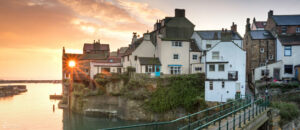 Staithes Harbour Sunrise Panoramic