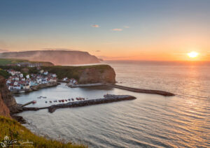 Staithes Harbour Sunset