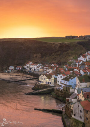 Staithes Harbour Winter Sunrise