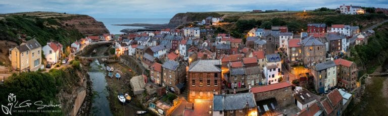 Staithes Night Slim Panoramic