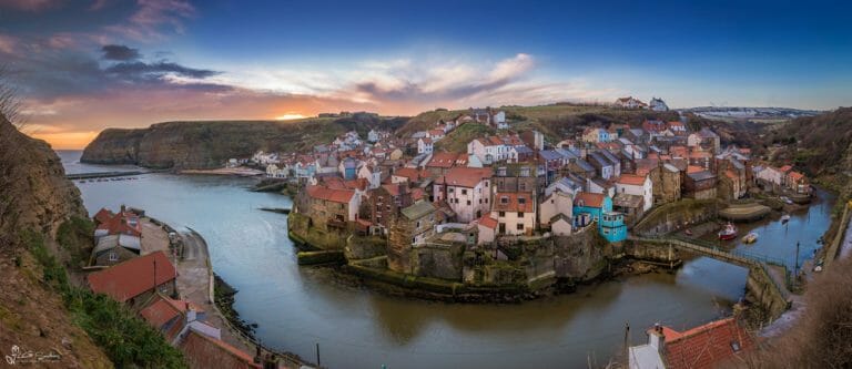 Staithes From Cowbar Panoramic