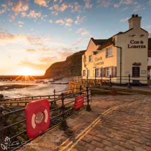 Staithes Summers Morning Photo Slate