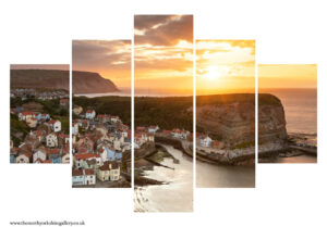 Staithes Sunset 2020 5PCS Wall Art
