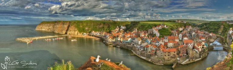 Staithes Village Slim Panoramic