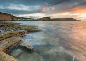 Staithes Low Tide Sunset