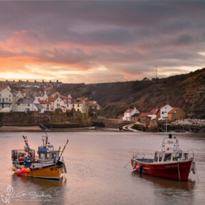Staithes Harbour 2020 Photo Slate