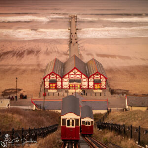 Storm Clouds Gather Over A Busy Saltburn Pier Photo Slate