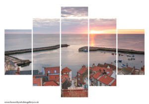 Summer Morning At Staithes 5PCS Wall Art