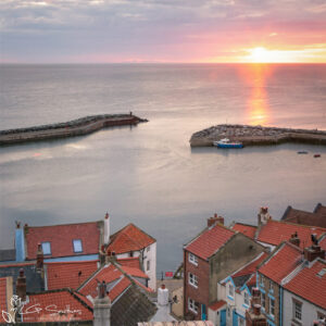 Summer Morning At Staithes Photo Slate