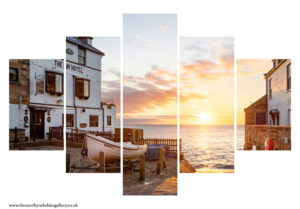 Sunrise From Robin Hoods Bay 5PCS Wall Art
