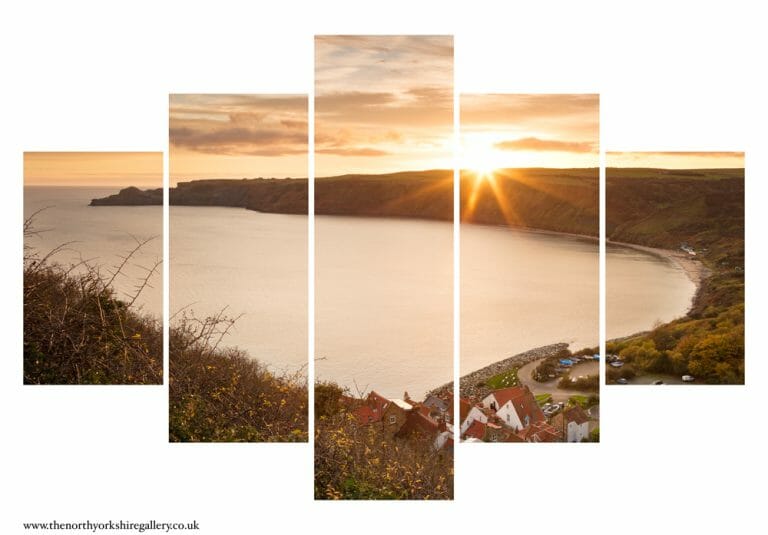 Sunrise Over Runswick 5PCS Wall Art