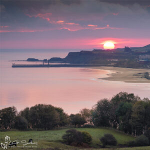 Sunrise Over Whitby Photo Slate